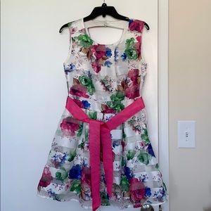 Summer dress with flowers